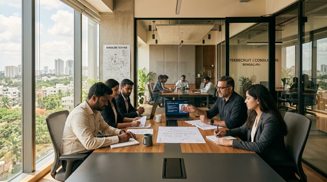 Talenty Consulting Bangalore office and candidate evaluation team
